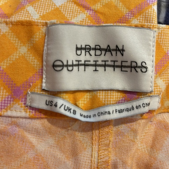 NEW Urban Outfitters Plaid Ingrid High Rise Pinup Pants 4 Spring Striped - Picture 7 of 9